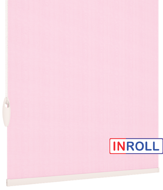Ролета тканинна INROLL Есо-Mini 82,5х185 см BO Berlin Рожевий 307 Silver - зображення 4