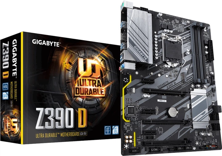 Материнская плата Gigabyte Z390 D (s1151, Intel Z390, PCI-Ex16