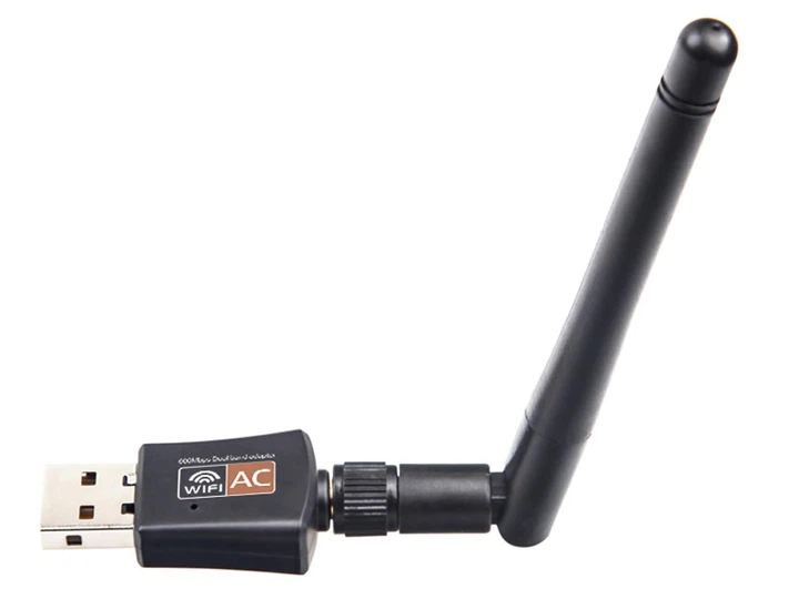 WiFi USB адаптер Digital Мережева карта 2,4 ГГц/5 ГГц LAN 600 Мбіт Чорний (1008-983-00) - Фото 4 WiFi USB адаптер Digital Мережева карта 2,4 ГГц/5 ГГц LAN 600 Мбіт Чорний (1008-983-00) - зображення 4