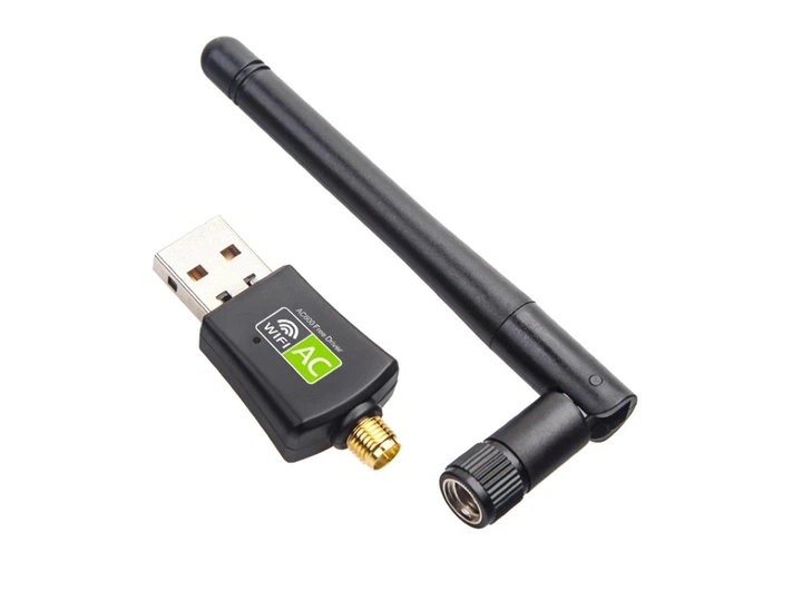 WiFi USB адаптер Digital 2,4 ГГц/5 ГГц LAN 600 Мбіт двохдіапазонний Plug&Play WINDOWS Чорний (1008-985-00) - Фото 4 WiFi USB адаптер Digital 2,4 ГГц/5 ГГц LAN 600 Мбіт двохдіапазонний Plug&Play WINDOWS Чорний (1008-985-00) - зображення 4