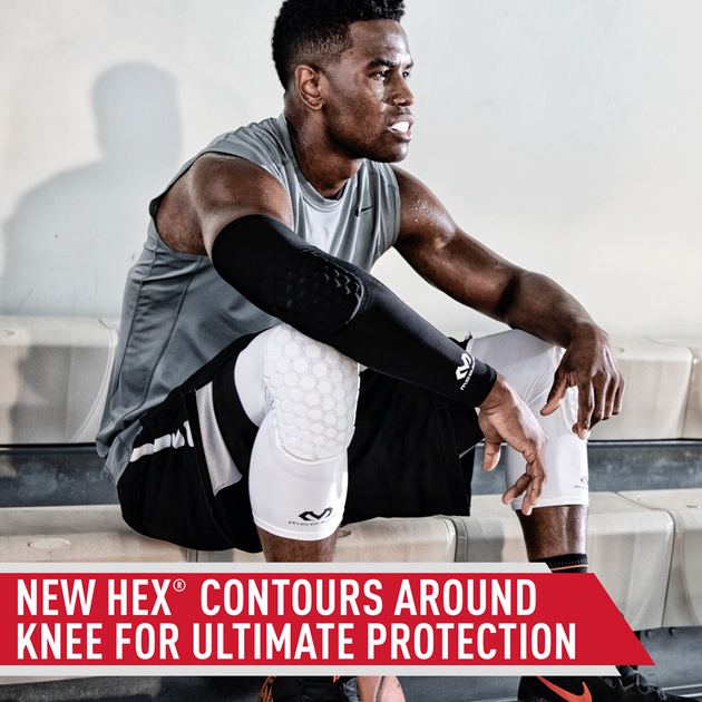 Компрессионный Наколенник с Защитой(пара) McDavid Extended Compression Leg Sleeve with Hexpad(6446(Scarlet)) L Червоний - Фото 4 Компрессионный Наколенник с Защитой(пара) McDavid Extended Compression Leg Sleeve with Hexpad(6446(Scarlet)) L Червоний - изображение 4