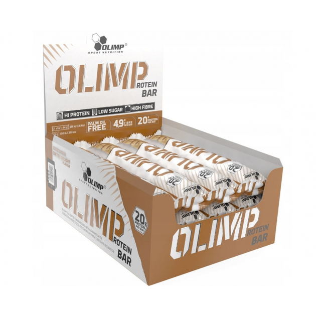 Протеиновый батончик Olimp Protein Bar 12 шт по 64 г Шоколад (4384301795) - Фото 1 Протеиновый батончик Olimp Protein Bar 12 шт по 64 г Шоколад (4384301795) - изображение 1