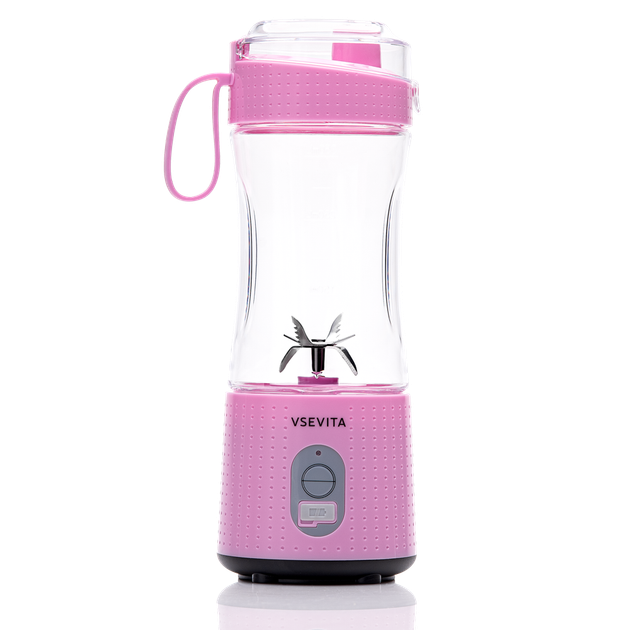 Портативный блендер VSEVITA BL-12 PRO Розовый (10022288) – фото, отзывы ...