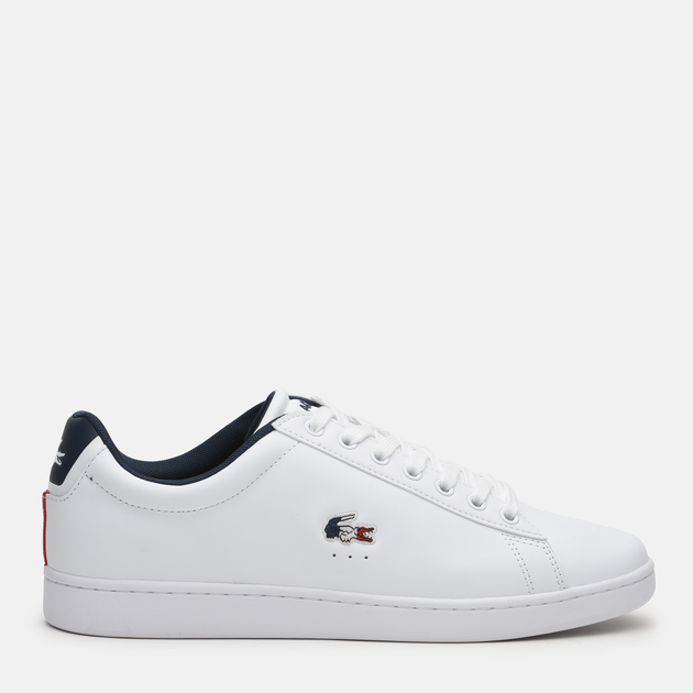 Акція на Чоловічі кеди низькі Lacoste Carnaby Evo Tri1 Sma 739SMA0033-407 41 (T7.5) 25.8 см Білі від Rozetka