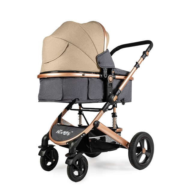 Універсальна коляска трансформер 3в1 Ninos Brava New, Beige - изображение 4