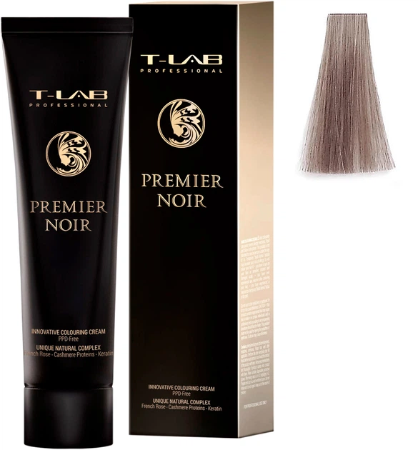 Крем-краска T-LAB Professional Premier Noir Colouring Cream 10.1 lightest ash blonde 100 мл (5060466660984) - Фото 1 Крем-краска T-LAB Professional Premier Noir Colouring Cream 10.1 lightest ash blonde 100 мл (5060466660984) - изображение 1