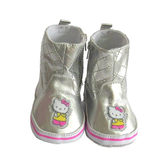 Пінетки Hello Kitty My First Shoes для дівчинки 12 см (довжина підошви) Сірі 5551 - зображення 4
