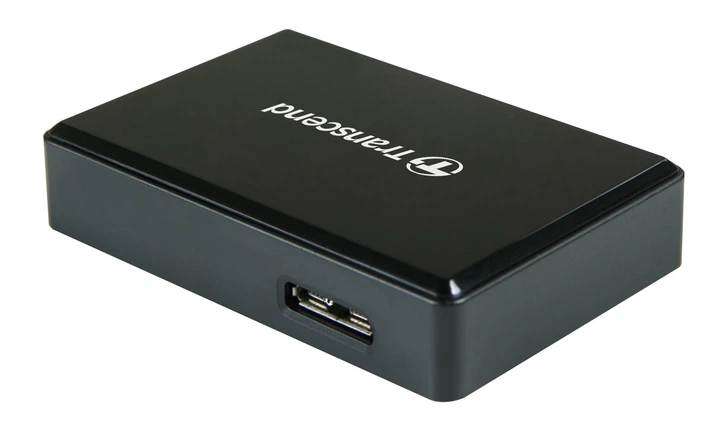 Czytnik Transcend USB3.1 Gen1 All-in-1 Multi Card Reader Type-C Black (TS-RDC8K2) - obraz 3