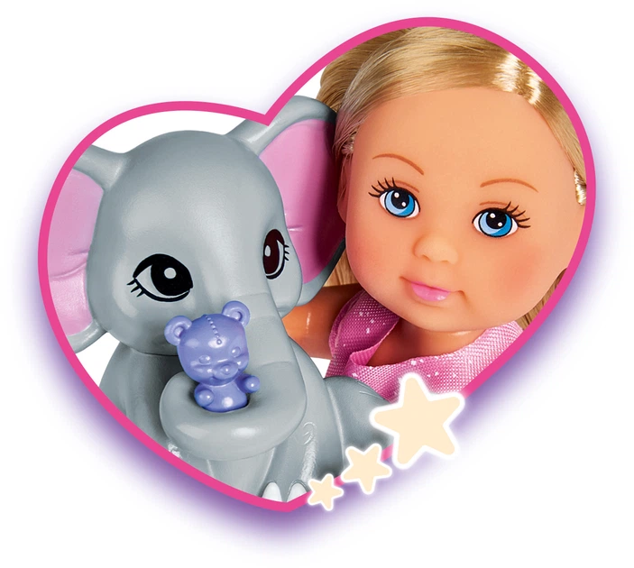 Zestaw lalek Simba Evi Love Eve Dobranoc ze słoniątkiem i akcesoriami (5733355) (4006592041885) - obraz 3