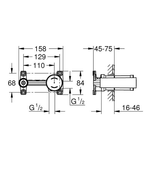 Вбудована частина змішувача Grohe Lineare New (23571000) - изображение 2