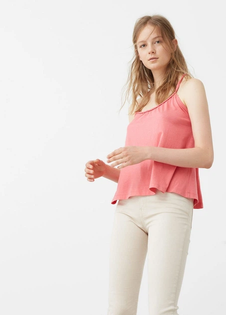 Майка Mango L Розовый 73080102_роз_18 - изображение 2