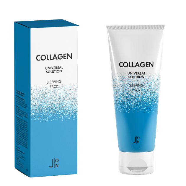 Нічна маска для обличчя з колагеном J:ON Collagen Універсальний Solution Sleeping Pack 50мл - Фото 1 Нічна маска для обличчя з колагеном J:ON Collagen Універсальний Solution Sleeping Pack 50мл - зображення 1