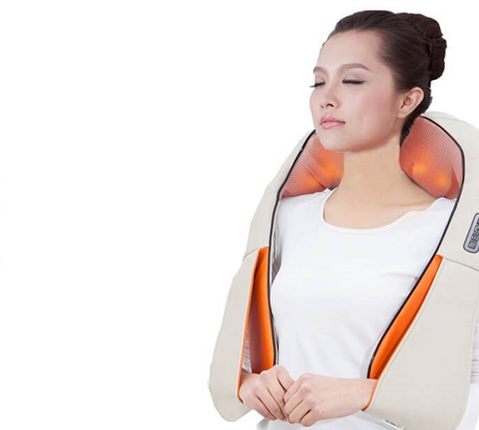 Роликовий масажер Massager of neck kneading для шиї і спини 15607 - зображення 3