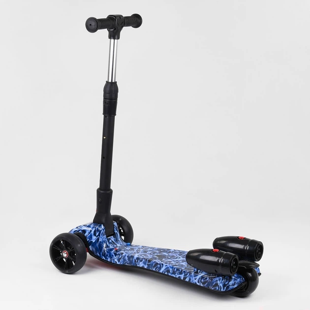 Самокат детский Best Scooter MAXI с парогенератором и складным рулем Black/Blue (100060) - Фото 3 Самокат детский Best Scooter MAXI с парогенератором и складным рулем Black/Blue (100060) - зображення 3