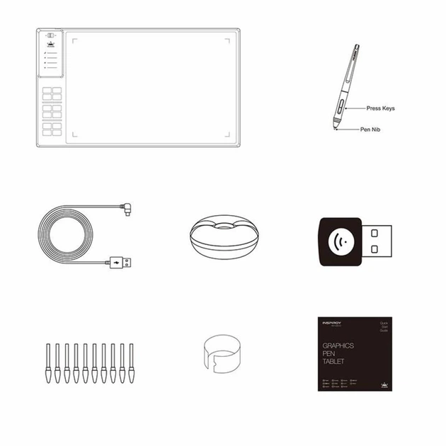 Графічний планшет Huion Giano WH1409 V2 (WH1409V2) - Фото 9 Графічний планшет Huion Giano WH1409 V2 (WH1409V2) - изображение 9
