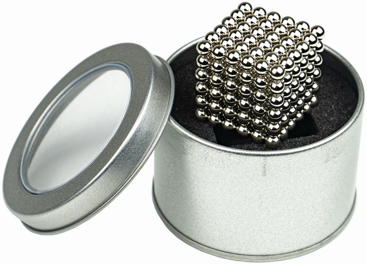 Kulki magnetyczne Neocube 216 kulek 5 mm Nikiel (8596165040224) - obraz 2