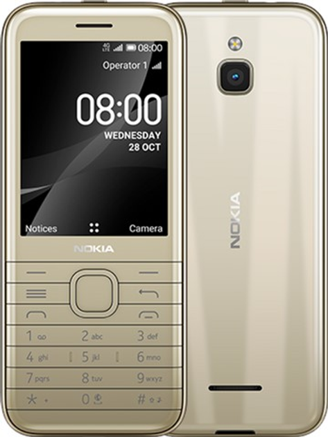 Мобильный телефон Nokia 8000 DS 4G Gold – фото, отзывы, характеристики ...