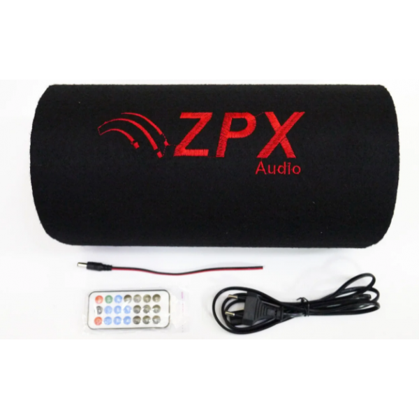 Активний автомобільний сабвуфер ZPX Audio ZX-10Sub 1000Вт із підсилювачем, сабвуфер труба 10 дюймів у авто, Bluetooth, USB, SD карта, живлення 12В/220В, потужний автосабвуфер для глибокого басу, корпусний сабвуфер для автомобіля - зображення 4
