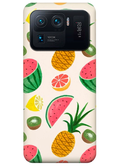 Силиконовый чехол ПринтОК для Xiaomi Mi 11 Ultra - Фрукты - Фото 1 Силиконовый чехол ПринтОК для Xiaomi Mi 11 Ultra - Фрукты - изображение 1