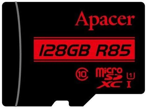 Карта памяти Apacer microSDXC 128Gb UHS-1 (Class 10) (R-85 Mb/s) + Adapter SD - изображение 2