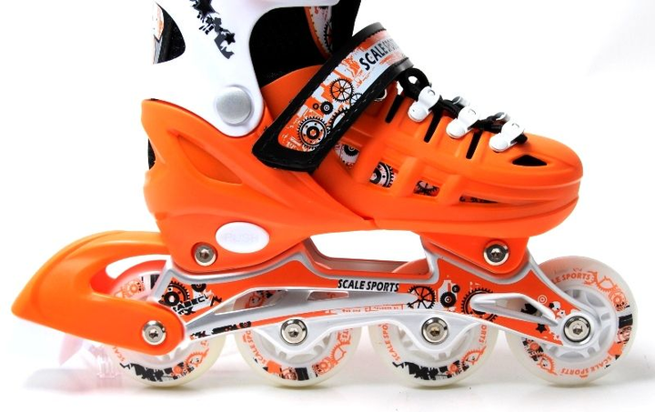 Ролики Scale Sports. Orange, размер 29-33. 