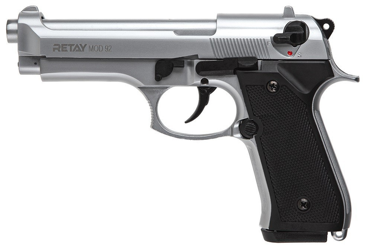 Стартовий пістолет Retay Mod 92 9 мм Chrome - зображення 1