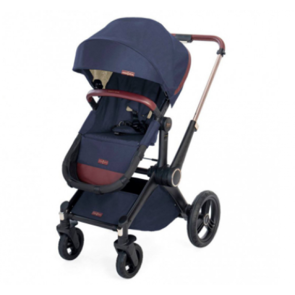 Дитяча Коляска 4в1 Shom Roberto Verino Elegance Midnight Black (Люлька + Прогулянка + Автокрісло + База) (від 0 до 3 років) Синій - Фото 4 Дитяча Коляска 4в1 Shom Roberto Verino Elegance Midnight Black (Люлька + Прогулянка + Автокрісло + База) (від 0 до 3 років) Синій - зображення 4