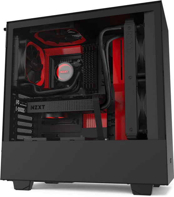 Корпус NZXT H510 Matte Black-Red (CA-H510B-BR) - зображення 14