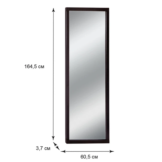 Настенное зеркало Fenster NVD-03 Венге 164,5x60,5x3,7 - изображение 3
