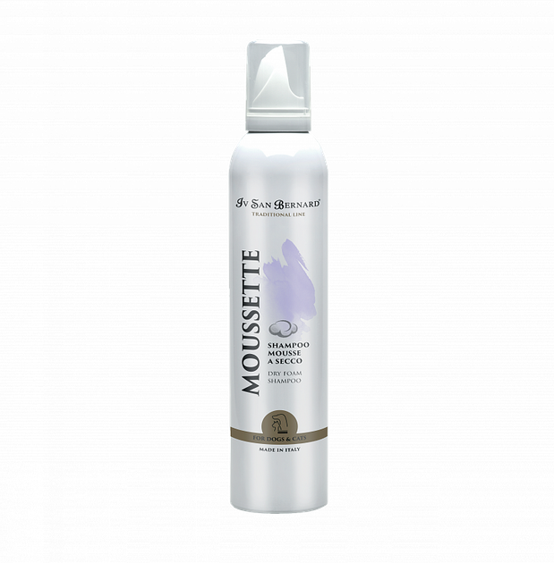 Сухой шампунь-мусс для животных Iv San Bernard Moussette Dry Foam Shampoo 250 мл - Фото 1 Сухой шампунь-мусс для животных Iv San Bernard Moussette Dry Foam Shampoo 250 мл - изображение 1