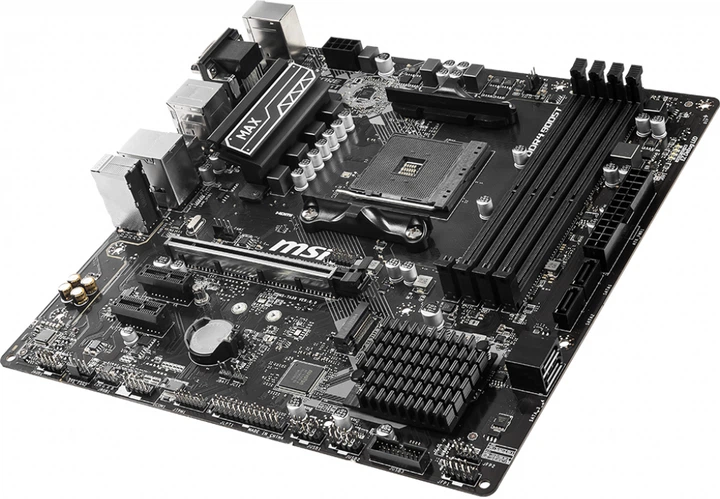 Płyta główna MSI B450M PRO-VDH MAX (sAM4, AMD B450, PCI-Ex16) - Zdjęcie 3 Płyta główna MSI B450M PRO-VDH MAX (sAM4, AMD B450, PCI-Ex16) - obraz 3