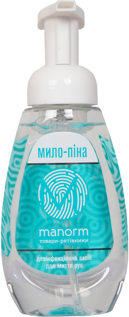 Акція на Дезінфікувальний засіб для миття рук Manorm Маносепт піна-мило 300 мл від Rozetka