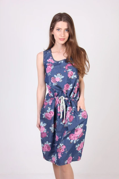 Сарафан женский LadiesFashion 3342 (Темно-синий XL) - Фото 3 Сарафан женский LadiesFashion 3342 (Темно-синий XL) - изображение 3