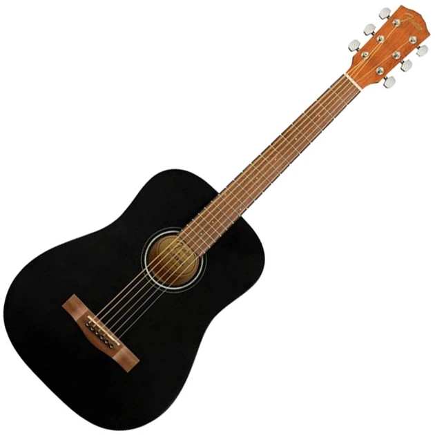 Гитара акустическая Fender FA-15 Steel 3/4 Black WN w/Bag (231265