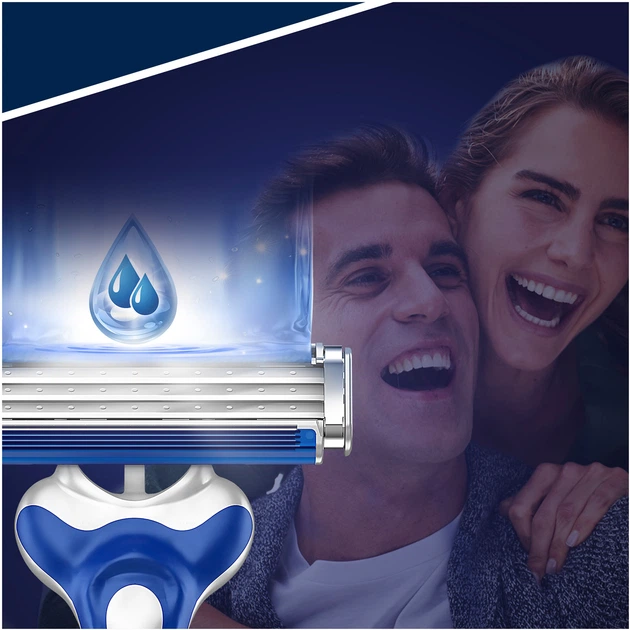 Jednorazowe maszynki do golenia dla mężczyzn Gillette Blue 3 8 szt (7702018531783) - obraz 7