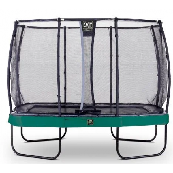Батут Exit Toys Elegant Premium 214 х 366 см прямоугольный с защитной сеткой Зеленый - изображение 2