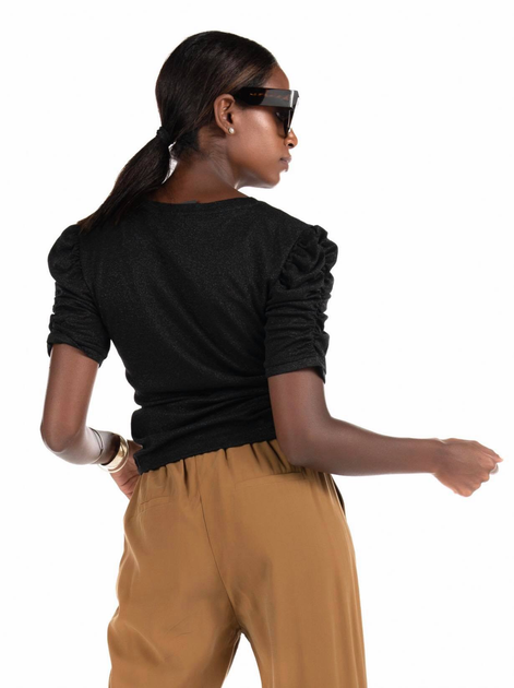 Блуза ONLY CAROLINE GLITTER TOP 15214364 Black M черный 