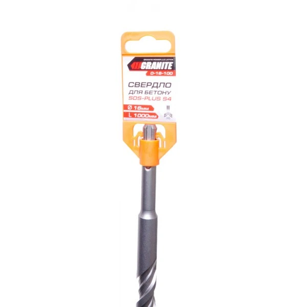 Сверло для бетона GRANITE GM SDS-PLUS S4 16*1000 мм (0-16-100) - изображение 2