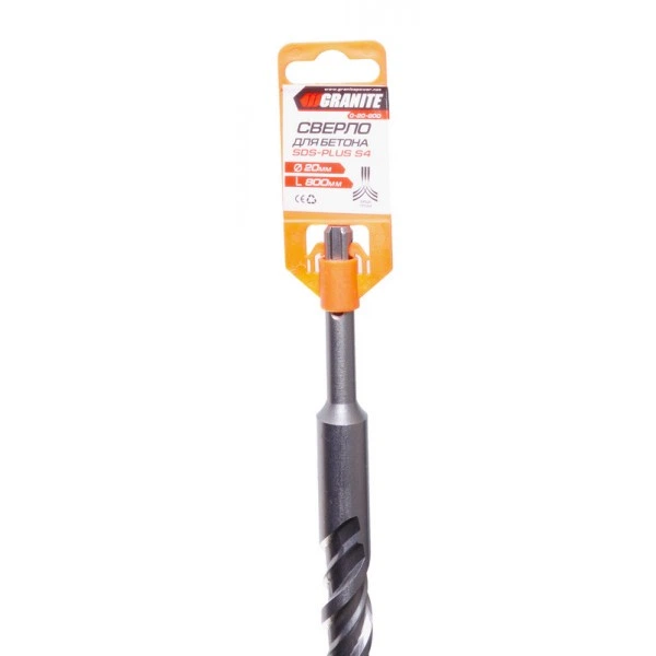 Сверло для бетону GRANITE GM SDS-PLUS S4 20*800 мм (0-20-800) - зображення 2