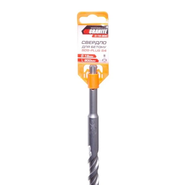 Сверло для бетона GRANITE GM SDS-PLUS S4 16* 800 мм (0-16-800) - изображение 2