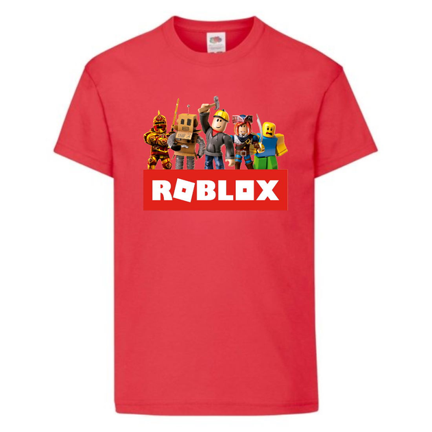 Футболка детская Роблокс 004 (Roblox) красная (RB rd 004) 152 см от ...