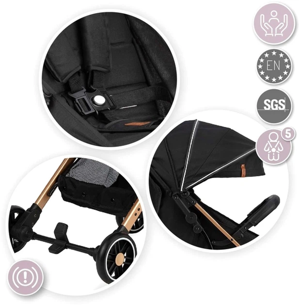 Прогулочная коляска Momi Estelle Black (WOSP00003) (5900495864604) - Фото 7 Прогулочная коляска Momi Estelle Black (WOSP00003) (5900495864604) - изображение 7