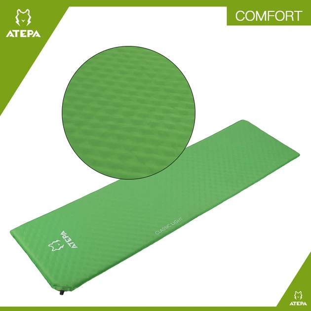 Надувний каримат Atepa Compact Light AM1002 Green (AM1002_GREEN) - зображення 6