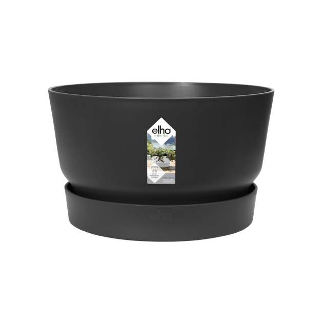 Горщик для квітів Elho Greenville Round круглий 13,3 л 30 x 27 см (332358) Графіт - зображення 3