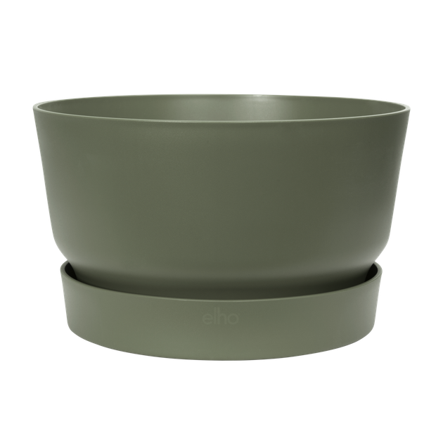 Горшок для цветов Elho Greenville bowl круглый 11,6л 33 x 19 см (332464) Зеленный - изображение 2