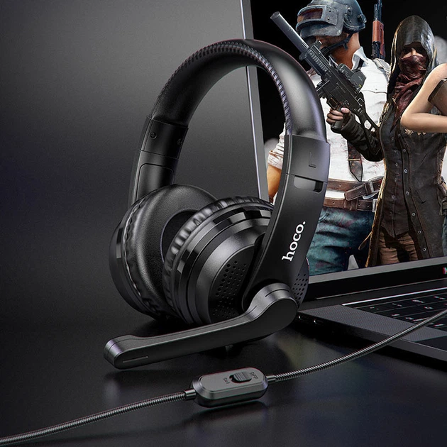 Накладные наушники Hoco W103 Magic Tour Gaming Черный - Фото 5 Накладные наушники Hoco W103 Magic Tour Gaming Черный - изображение 5