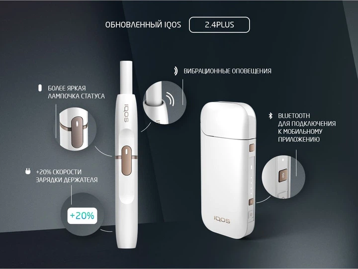 Устройство для нагревания табака IQOS 2.4 Plus White