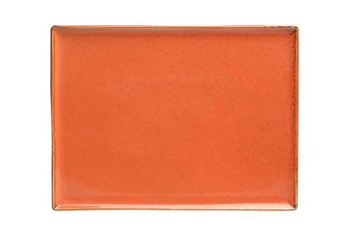 Тарелка Porland прямоугольная Seasons Orange 270х210 мм - Фото 1 Тарелка Porland прямоугольная Seasons Orange 270х210 мм - изображение 1