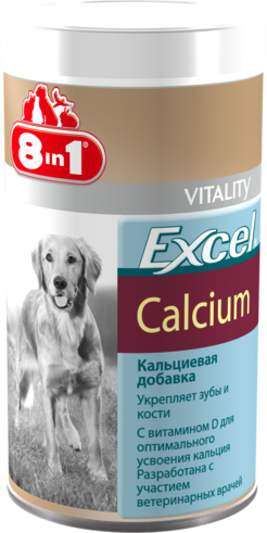 Кальцій для собак 8in1 Excel Calcium 880 таблеток (для зубів і кісток) - зображення 3