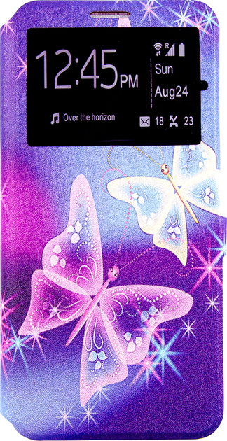 Акція на Чохол-книжка DENGOS для Samsung Galaxy A02s (A025) Рожевий метелик (DG-SL-BK-287) від Rozetka